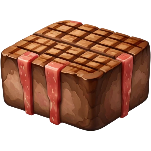 Minecraft steak emoji