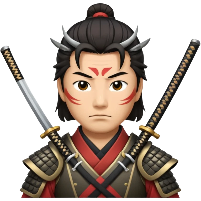 A disciplined samurai with sharp gaze, traditional armor, and a sleek katana drawn halfway.
 emoji