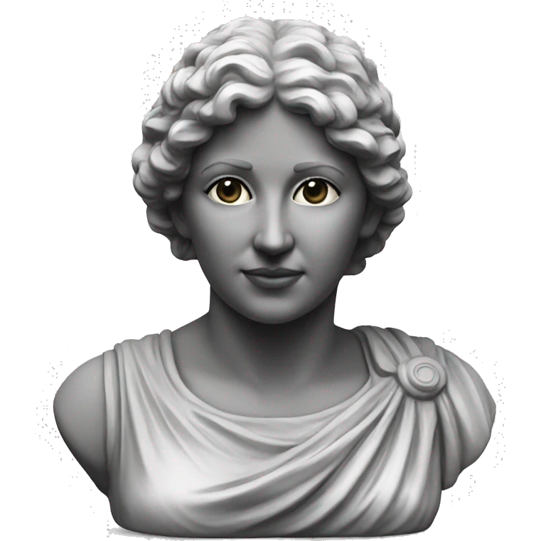 Roman woman statue bust  emoji