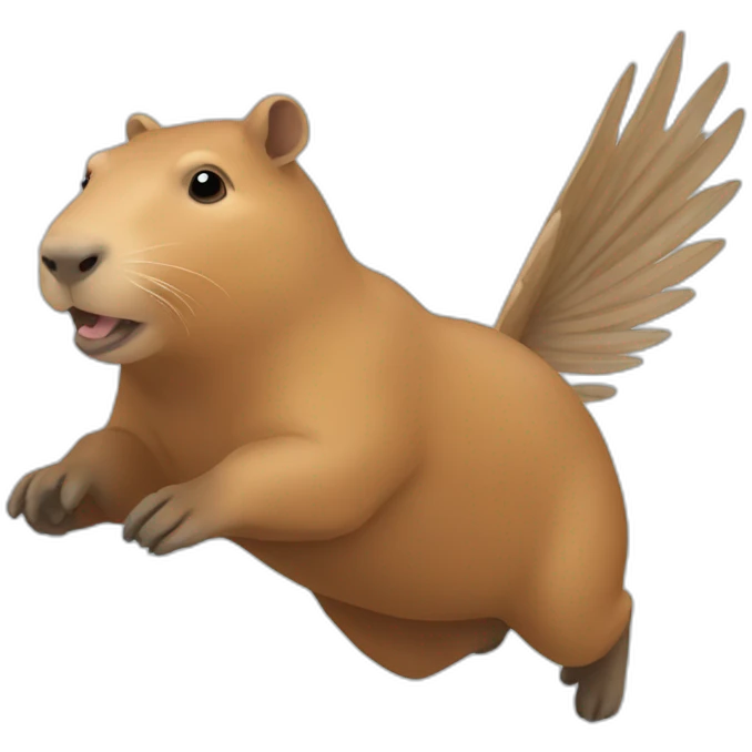flying capybara emoji