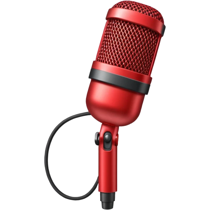 Mikrophon red emoji