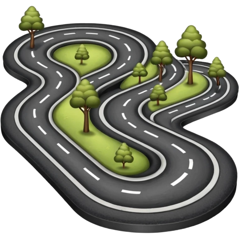 The road winding into the distance
 emoji