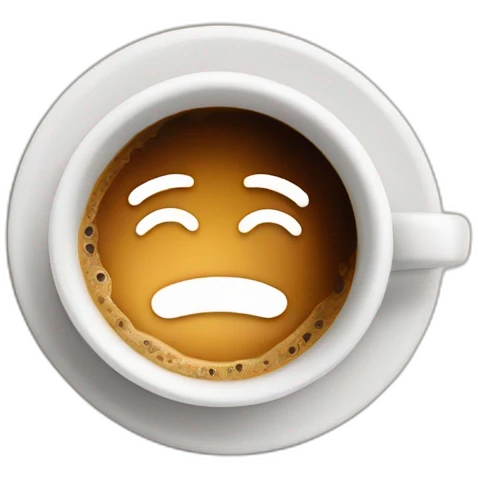 coffee cup on the middle the logo "subscribe coffee" emoji