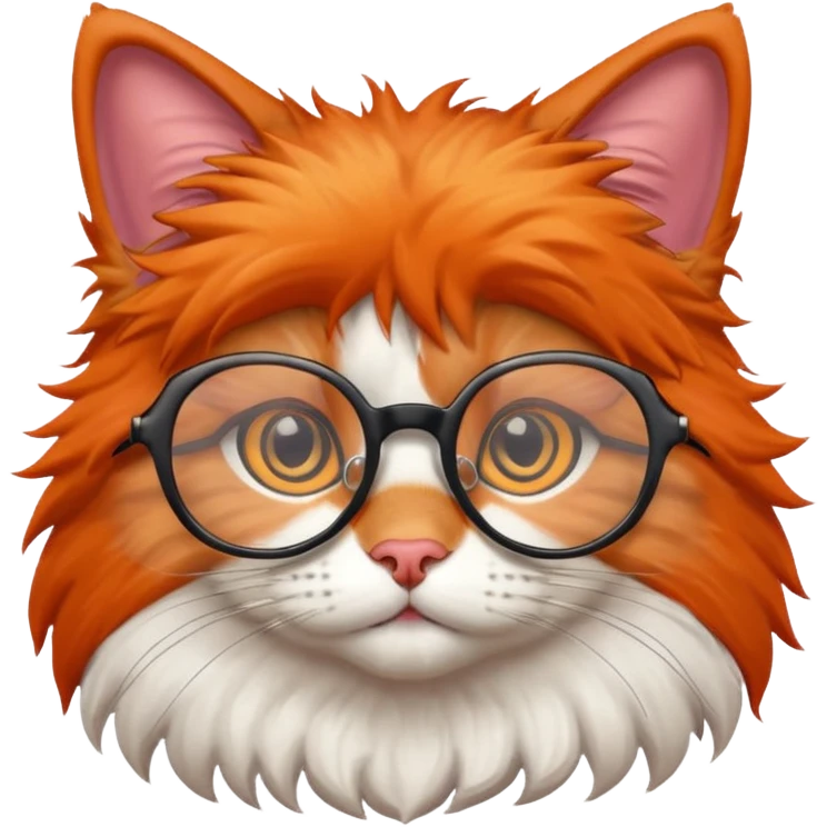 Кот в очках emoji