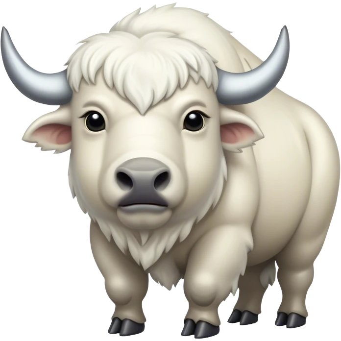 white bison emoji