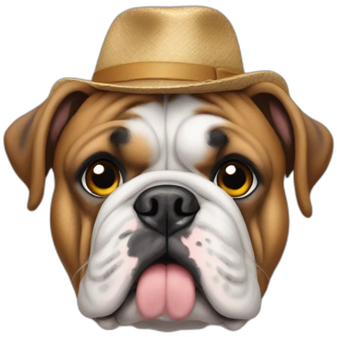 Bulldog Frances, Gorra en su cabeza emoji