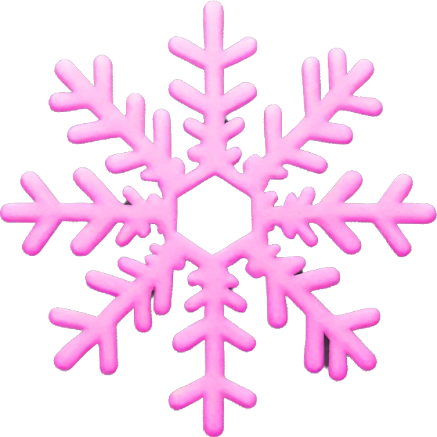 pink snowflake  emoji