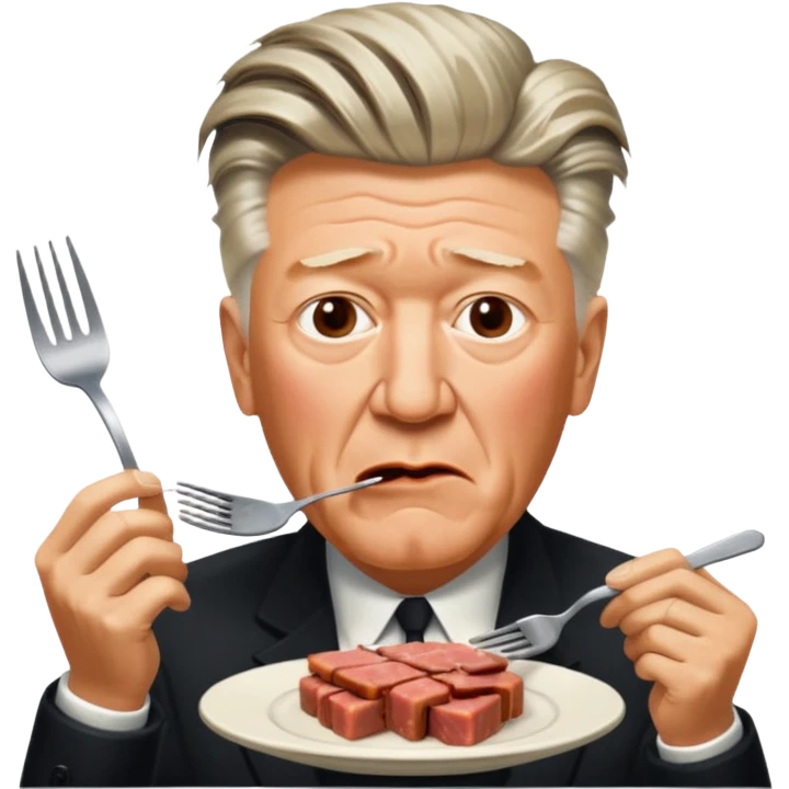 David Lynch with a SPAM dinner emoji