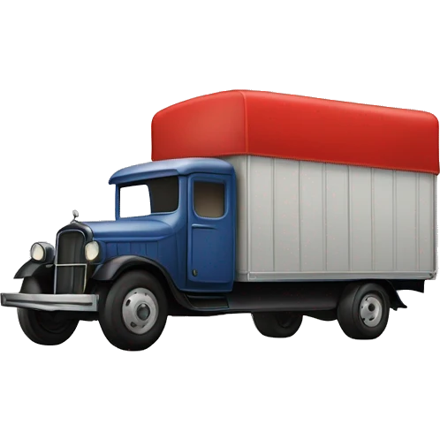 Very large 1933 mover’s moving truck emoji