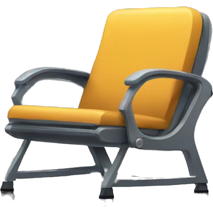 Airport waiting chair emoji