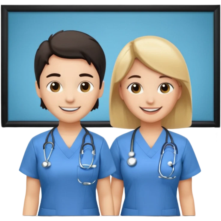 classroom with nurses emoji
