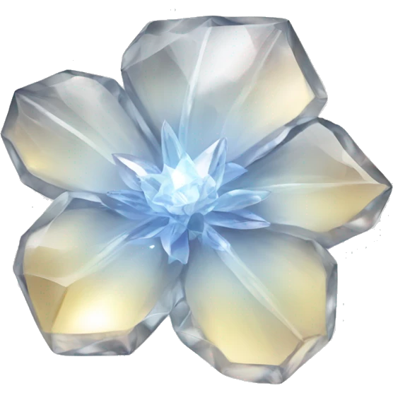 Clear flower crystal emoji