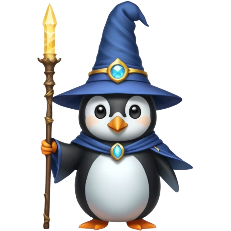 Penguin Wizard emoji