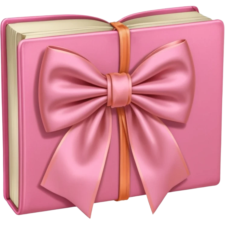 switch it so its pink bow really light orange book emoji