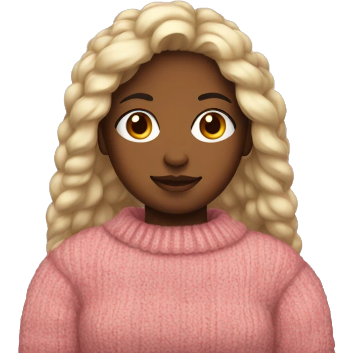 Girl with a sweater over her shoulders emoji