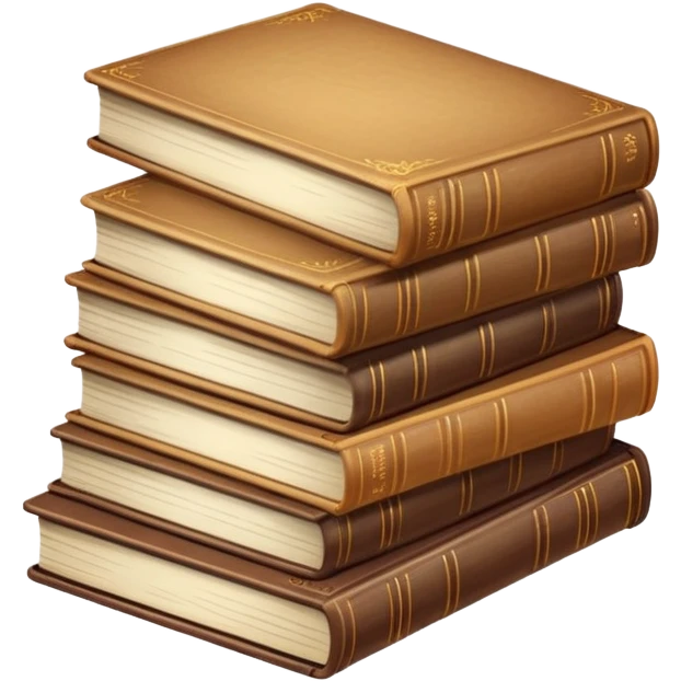 Light brown stack of books emoji