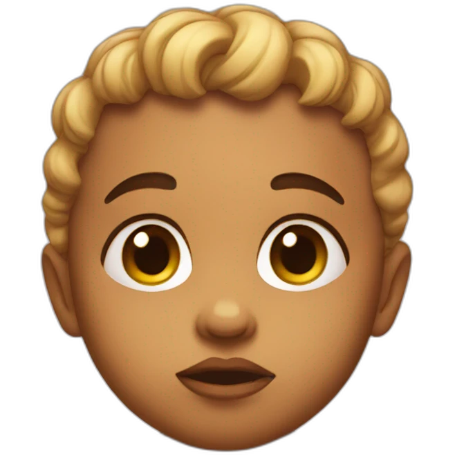 serious baby emoji