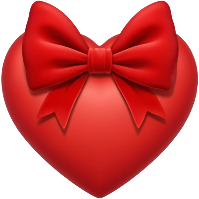 heart with a velvet bow emoji