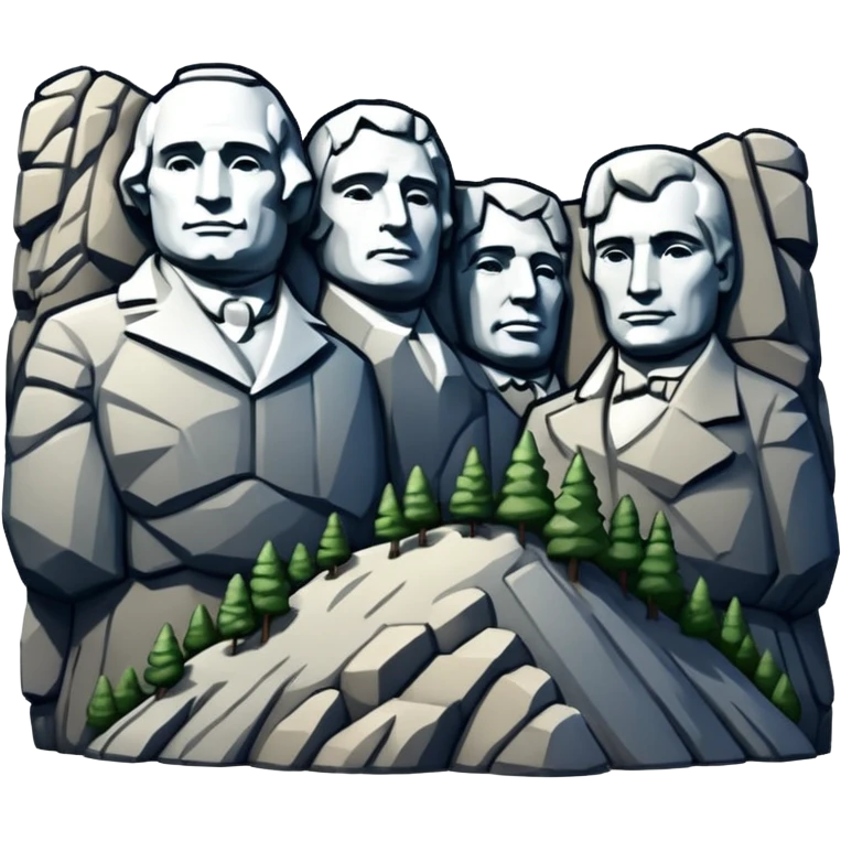 Mount Rushmore emoji