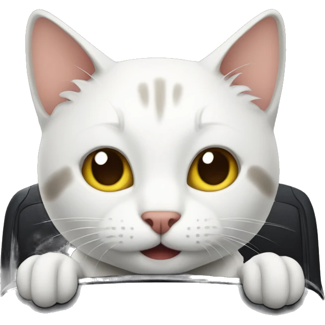 Cat in car emoji