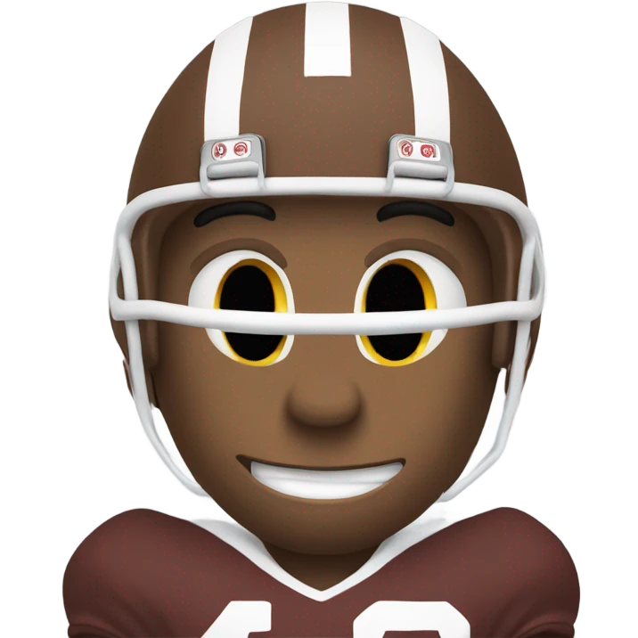 Football shaking head no emoji