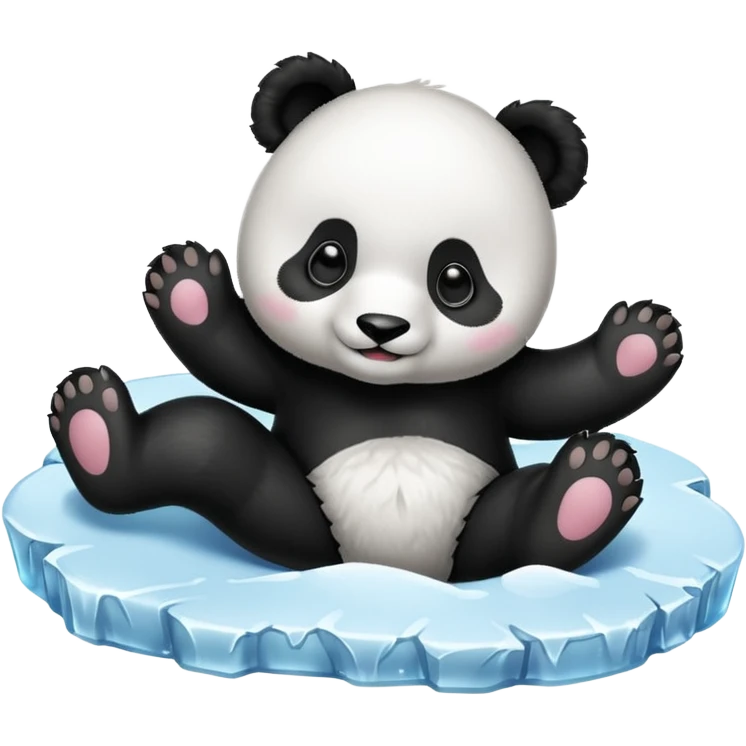 baby panda sliding emoji