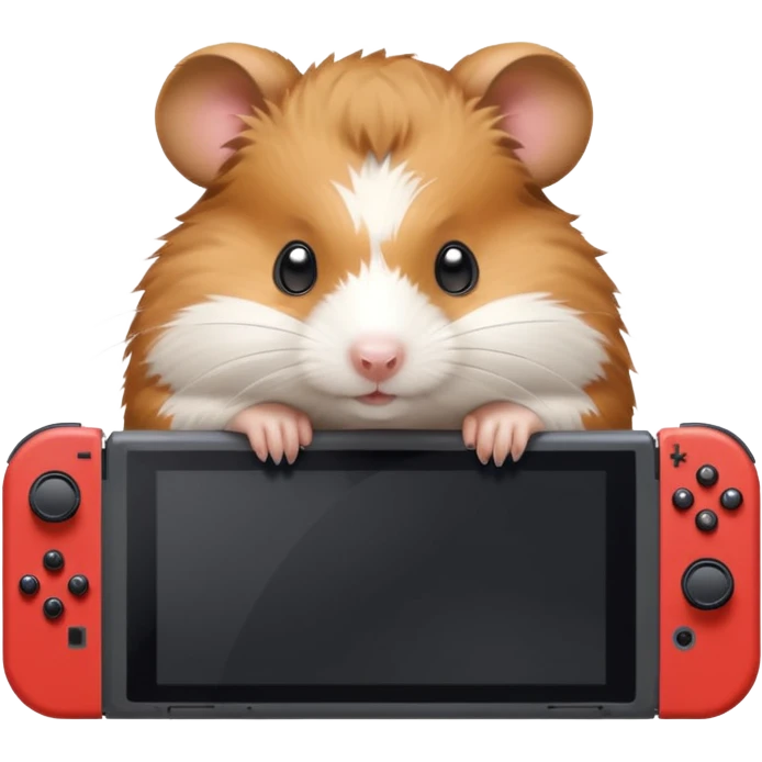 hamster playing Nintendo switch emoji