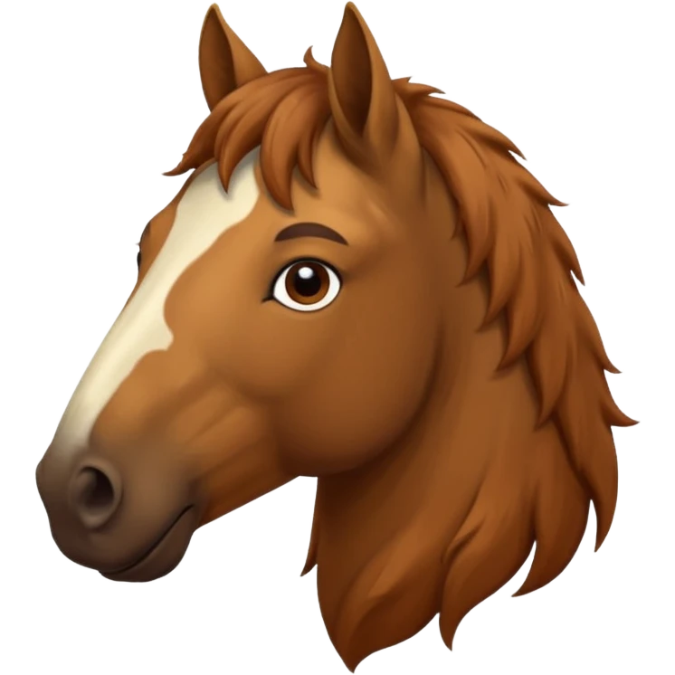 horse with beard and mustache emoji
