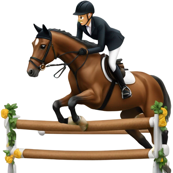 Show jumping horse emoji