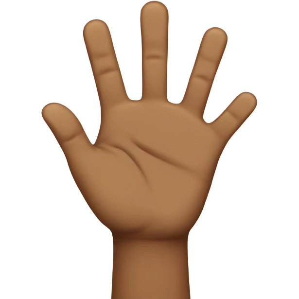 Number two with fingers emoji