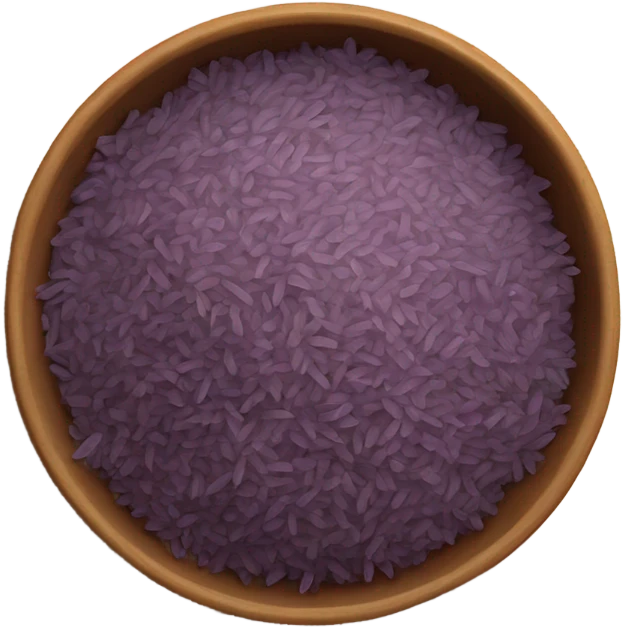 korean purple rice in a bowl emoji