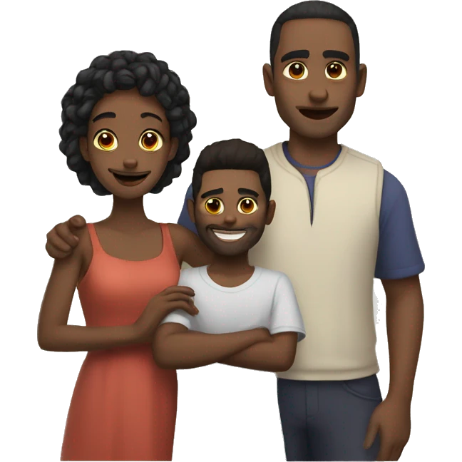 Kaius and his family  emoji