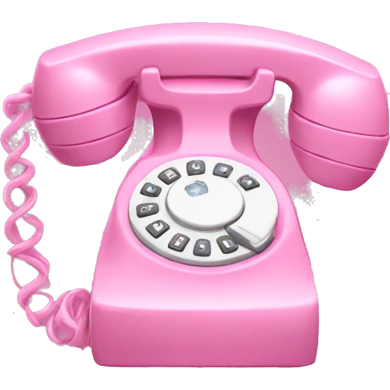 pink phone emoji