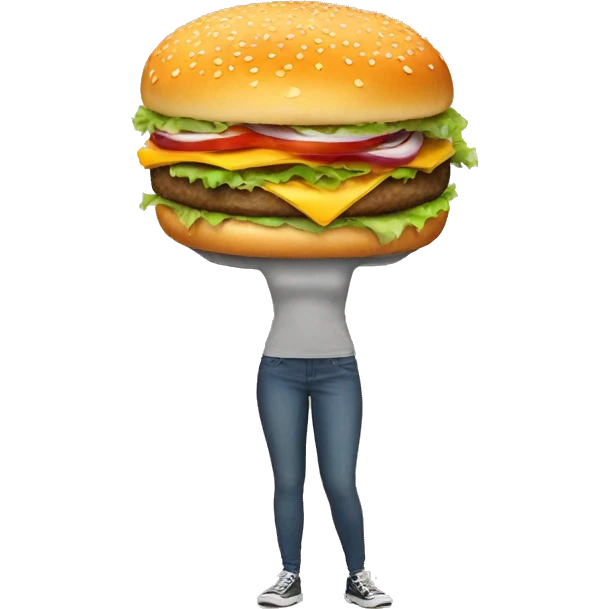 Burger with her emoji