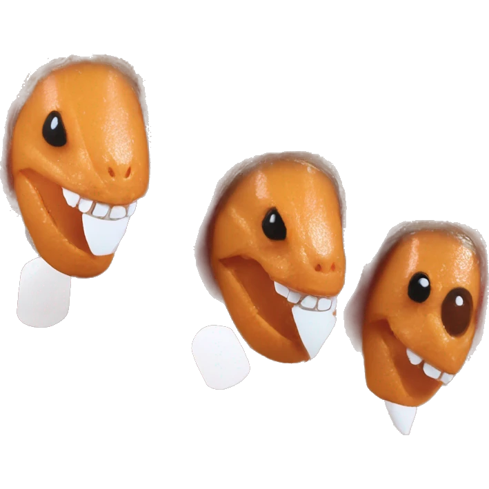 T-Rex pumpkin for nails emoji