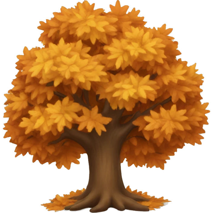 Autumn tree emoji