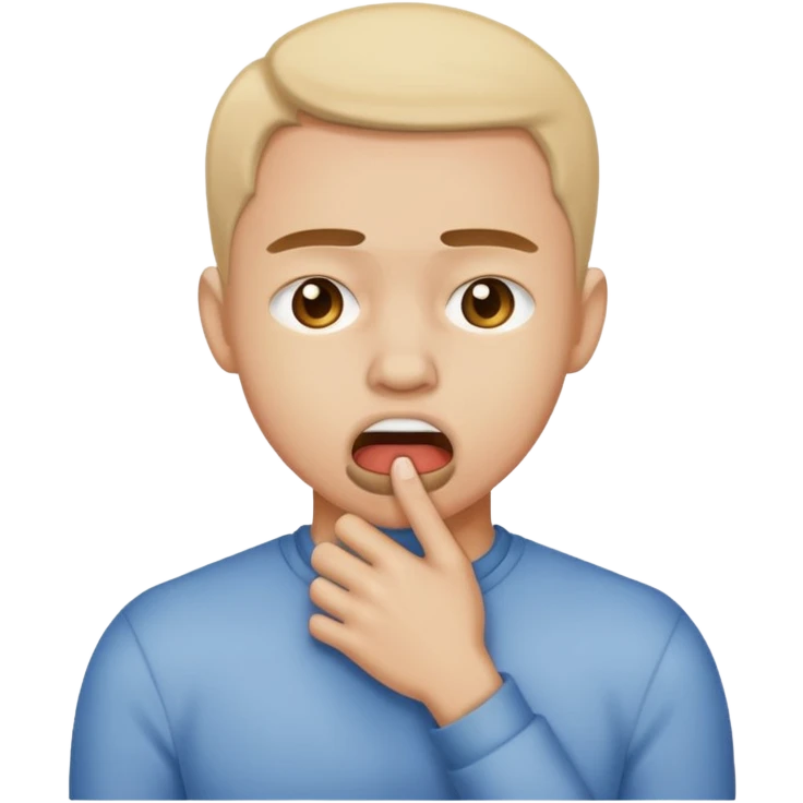 Person chocking themslef emoji