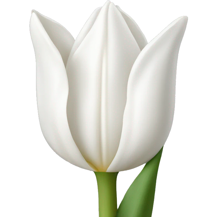 white tulip emoji