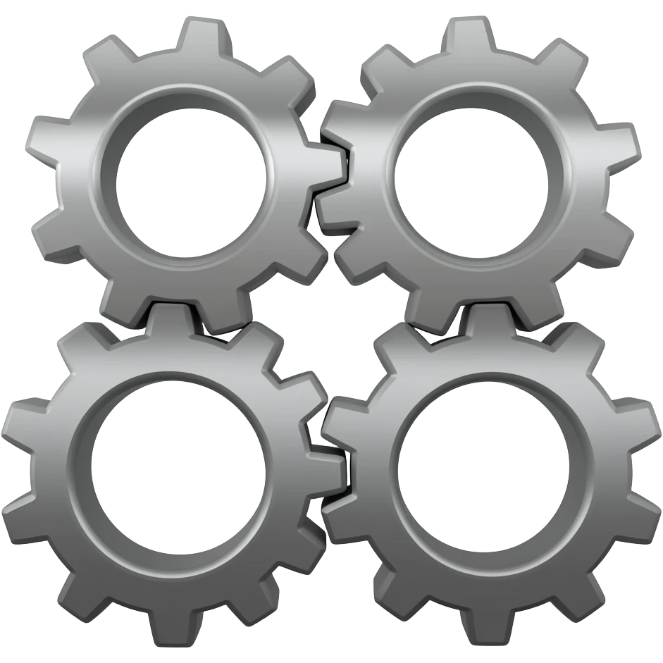 settings cogs emoji