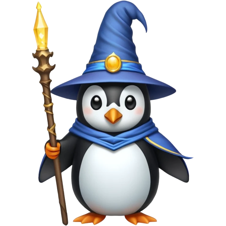 Penguin Wizard emoji