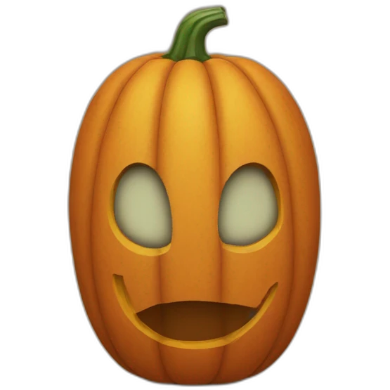 pumpkin without face emoji