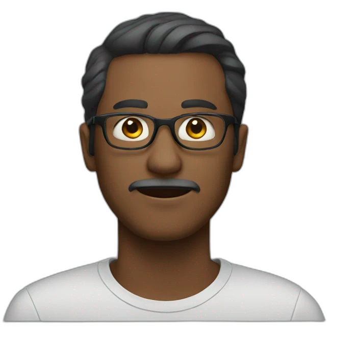 man with glasses emoji