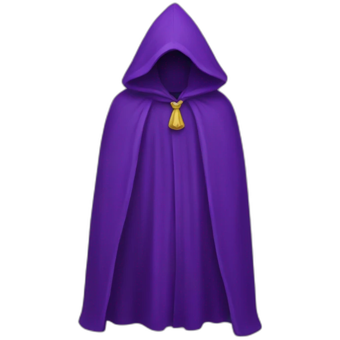 purple cloack emoji