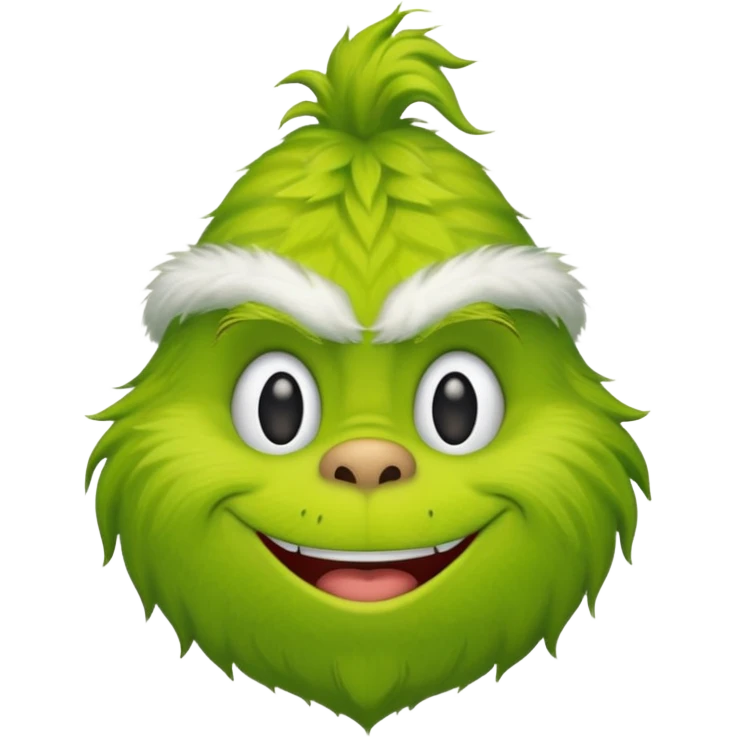 Create a Grinch emoji for a teams chat but make it more original style to the movie emoji