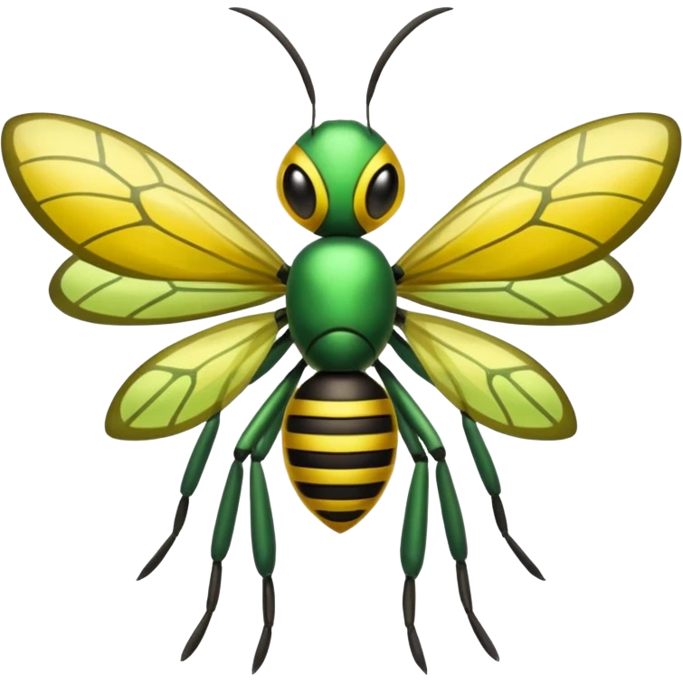 Meloetta-Beedrill-Pokémon-Fakémon-fusion-hybrid-creature emoji