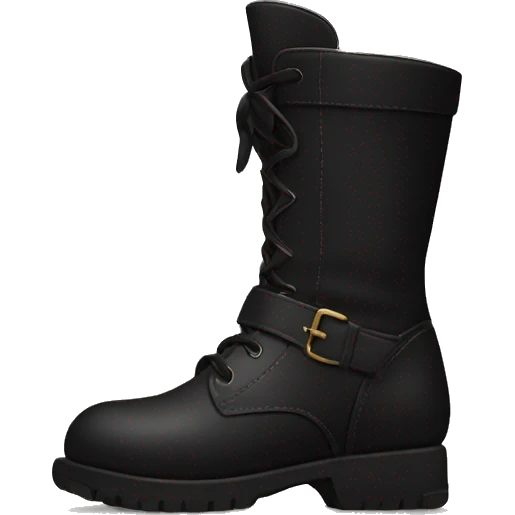Black boots emoji