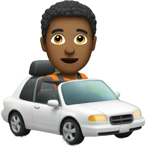 driving a car in the city  emoji