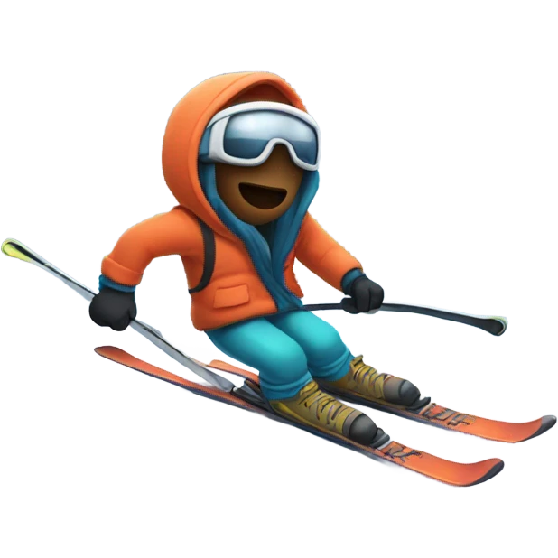 Among us with skis emoji