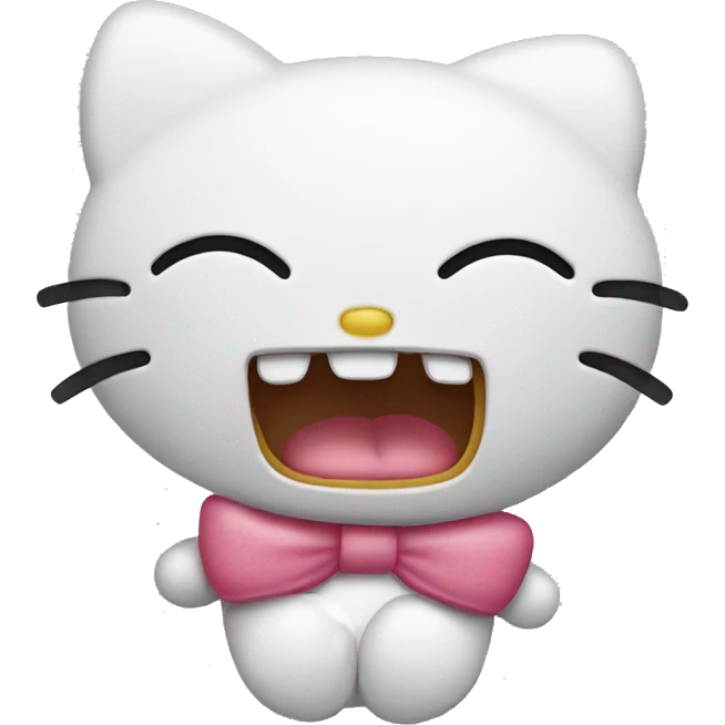 Hello kitty that sneezes emoji