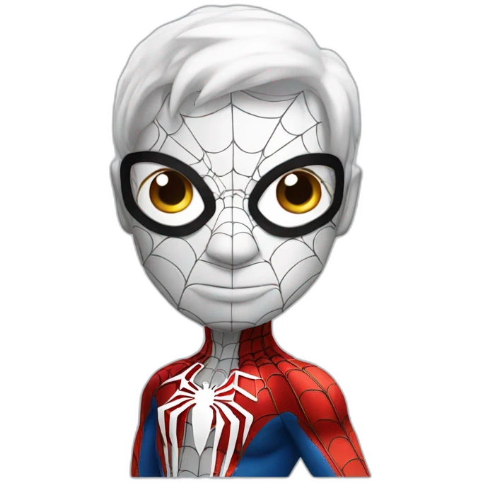 White Spiderman emoji